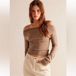 Free People We The Free Gigi Long Sleeve in Ground Coriander Size S